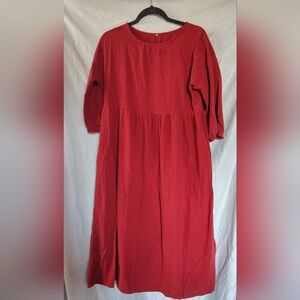 Elegant Red Women's Dress